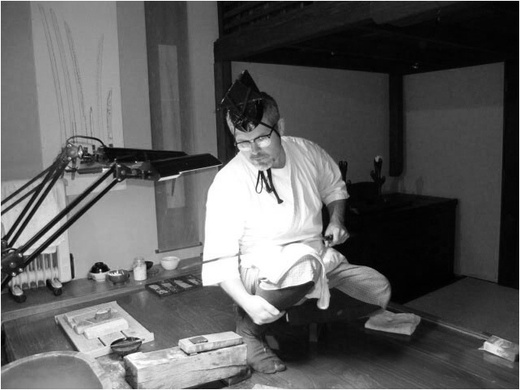 Ono Gonoushin, Sword Polisher at work